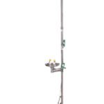 COMBINE LAVE-YEUX ET DOUCHE DE SECURITE ACIER INOXYDABLE
